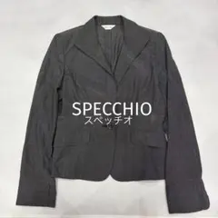 SPECCHIO テーラードジャケット ウール混 グレー 通勤 上品　ショート丈のサムネイル