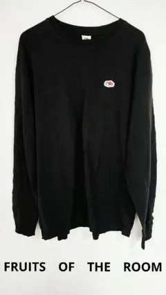 FRUIT OF THE LOOM ブラック長袖Tシャツ ユニセックス　XL