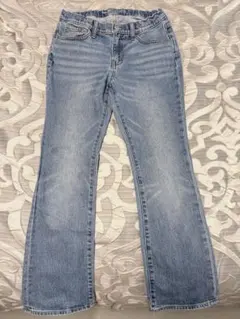 ライトブルーデニムストレートパンツ　150