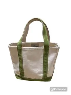 90s ll bean トートバッグ　USA製　グリーン　ピスタチオ　キャンバス