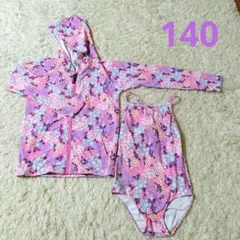 La-2（ラドゥ）エルエーディ子供用ラッシュガード&水着セット 140