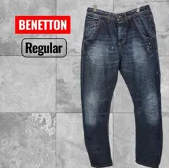 BENETTON ベネトン　デニムパンツ W29 レギュラー テーパードのサムネイル