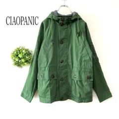 チャオパニック【Ｌ】 ジャケット　フード付き　グリーン　アウター