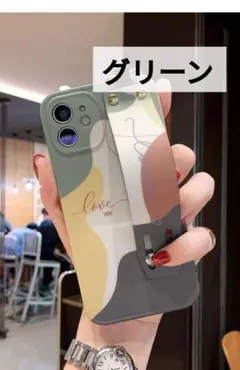 iPhoneケース iPhone11pro スマホケース　カバー　迷彩　緑