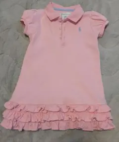 Ralph Lauren ピンク フリルワンピース 12M