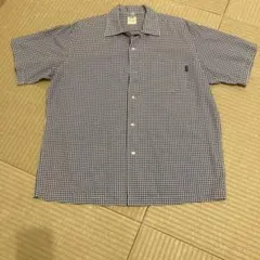Karl Helmut ブルー色ギンガムチェック 半袖シャツ[クリーニング済]のサムネイル
