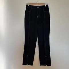 MURUA ブラックストレートレッグデニムのサムネイル