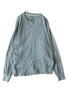 【navada】グレー 長袖 Vネック Lサイズ　古着　海外