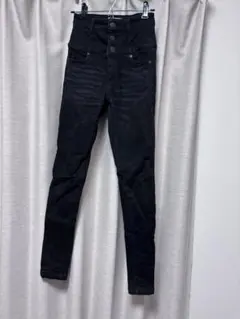 EMODA ELDERハイウエストスキニーデニム　ブラック