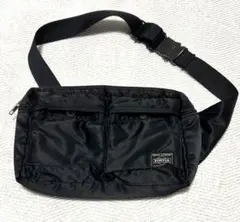 ★美品★ PORTER ポーター TANKER タンカー ウエストバッグ 黒