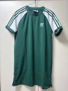 adidas originals 半袖ワンピース 緑