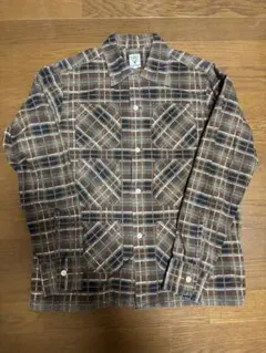 【名作】South2 West8 6ポケット フランネル オリーブＭ ネルシャツ