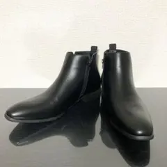 メンズ ショートブーツ サイドジップ 40(25cm) ほぼ新品