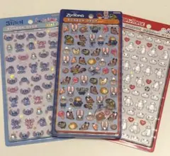 【正規品】ボンボンドロップシール3枚セット　ズートピア　スティッチ ベイマックス