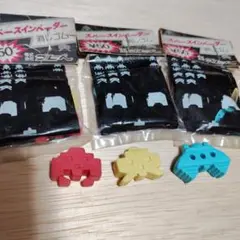 未開封スペースインベーダー 消しゴム4個セット　ビンテージ希少！