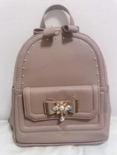 サマンサベガ ビジュリボンリュック ピンク 大 SAMANTHAVEGA