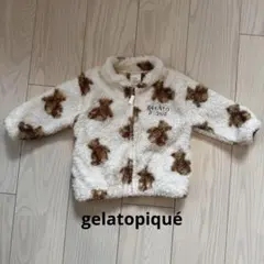 gelato pique クマ柄フリースアウター 80-90