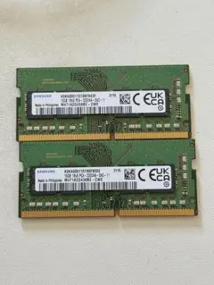 Samsung ノートPC用メモリ 16GB 2枚セット M471A2G43AB - メルカリ