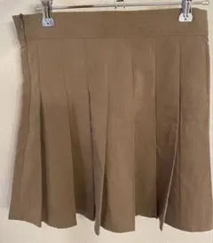 SHEIN プリーツミニスカート ブラウン S