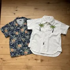 子ども服　シャツ　アロハ　サイズ110 まとめ売り　２点セット