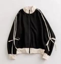 ★OLIVE des OLIVE リボントラックジャケット　黒のサムネイル