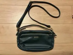 ダークグリーン ショルダーバッグ　しまむら　pink adobe