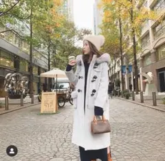 即完売商品！micoameri ポケットファーダッフルコート