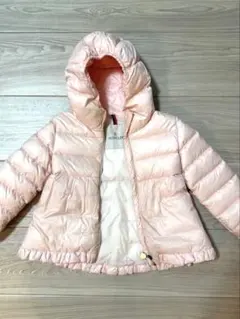 【モンクレール】フード付きピンクダウンコート