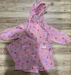 ミキハウス　レインコート　SS ピンク　80-90