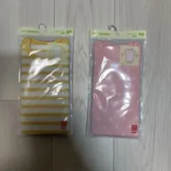 UNIQLO ベビー肌着セット ボディスーツ　ストライプ・水玉　長袖　80 90