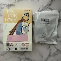 【正規品】ラブブ イニシャル チャーム PIN FOR LOVE「 B 」