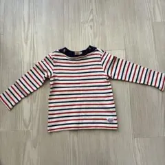ミキハウス ストライプ 長袖カットソー 110