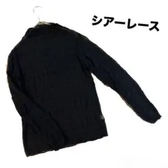シアーレーストップス ブラック 長袖 レディースS相当