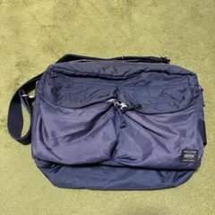 used/ PORTER ネイビー ななめかけ