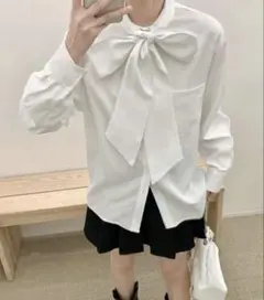 シーイン　ボウタイブラウス