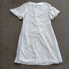 COMME CA ISMレース半袖ワンピース