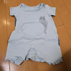 グラニフ　水色の猫デザインロンパースのサムネイル
