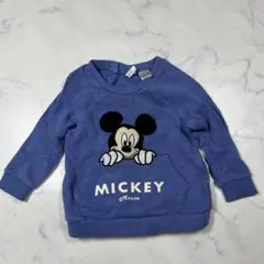 H&M ミッキーマウス トレーナー 青色