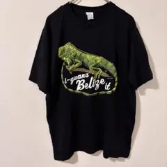 90s 00s イグアナ アニマル ビンテージ Tシャツ 古着 レア