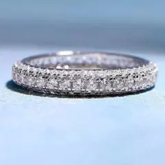 高品質✨　パヴェ　フルエタニティ　リング　czダイヤモンド 11号 ギフト