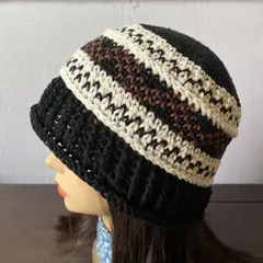 クラッシャーハット バケットハット　ビーニー クロシェハット　コットン素材