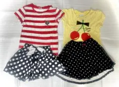 【使用品】Jenni Girl 等Tシャツとスカート・キュロットセット