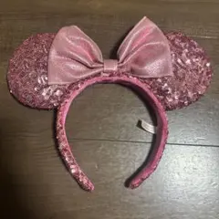 ミニーマウス風ピンクカチューシャ