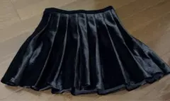 ベロア　プリーツスカート