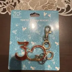 東京ディズニーリゾート ミッキー型キーホルダー 30周年