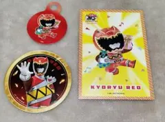 獣電キョウリュウジャー◆スイパラ◆キョウリュウレッド◆コースター◆ポストカード
