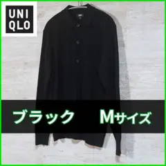 ユニクロ　エクストラファインメリノシャツカーディガン　M　453184 ブラック