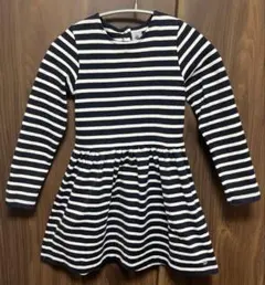 プチバトー　PETITBATEAU ボーダーワンピース　128サイズ