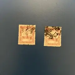 アメリカ切手 1910年代 ジョージ・ワシントン 2枚 - メルカリ