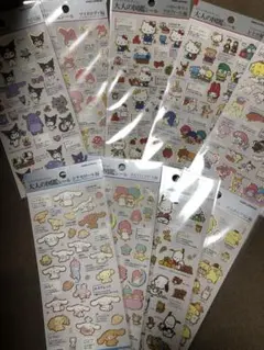 新品　大人図鑑シール　サンリオ　セミコンプ　キティ　マイメロ　クロミ　キキララ